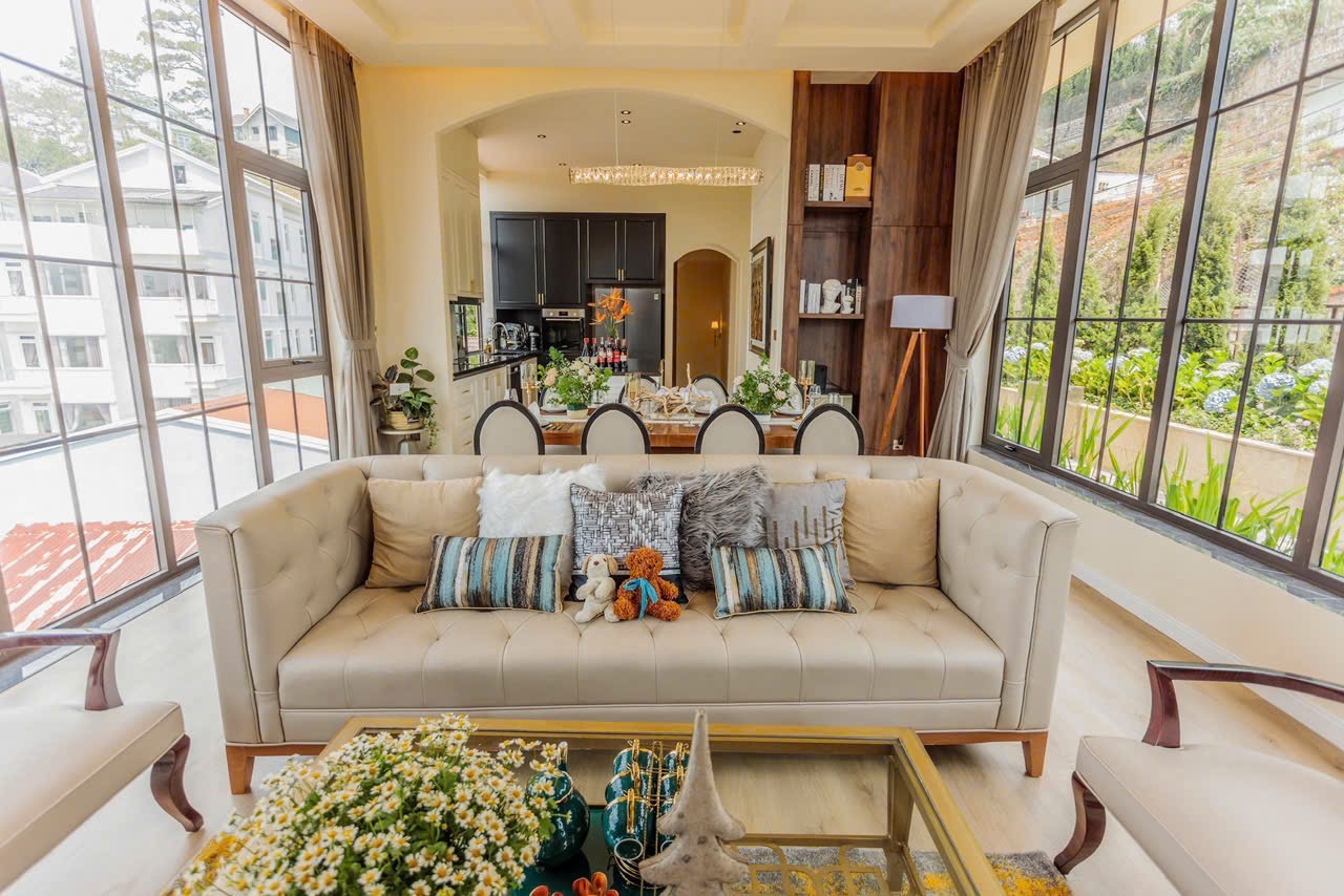 Villa phong cách Bắc Âu sang trọng - thuê villa đà lạt ảnh 5