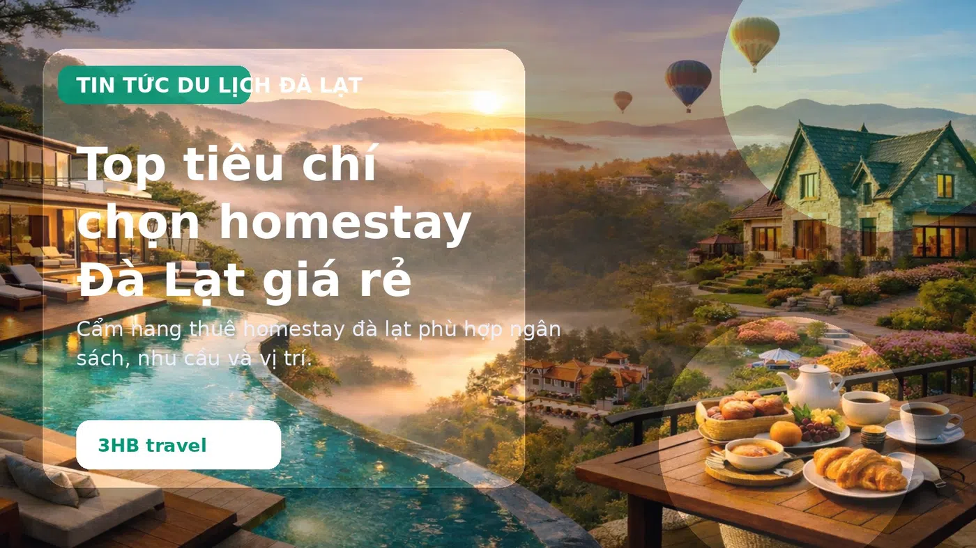 Top tiêu chí chọn homestay Đà Lạt giá rẻ mà vẫn sạch đẹp - thuê villa Đà Lạt